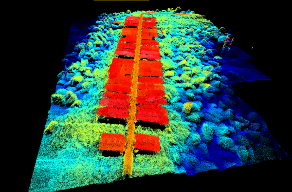 Image of hydrographic data from seabed survey