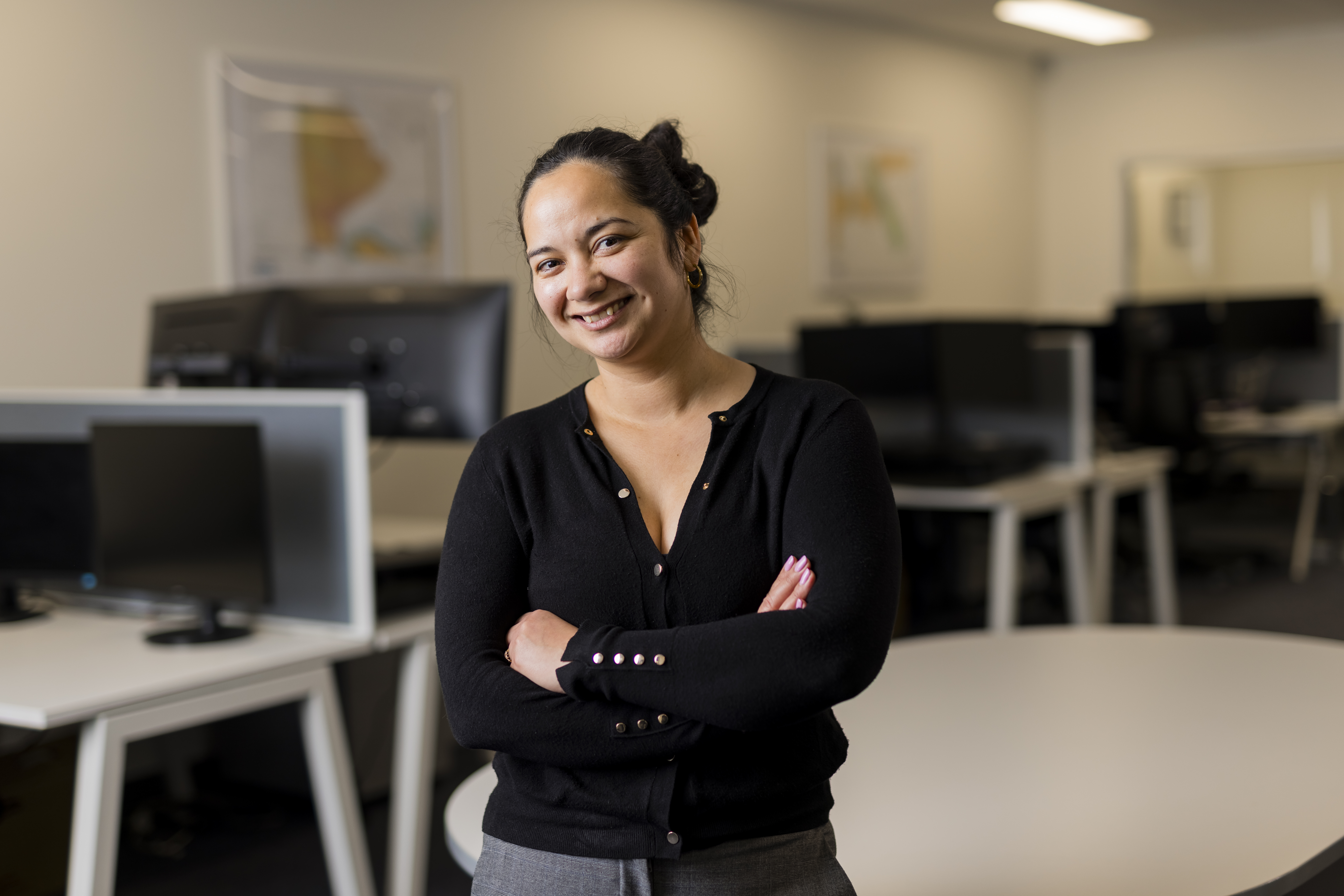General Manager Jennifer Brindle in the Adelaide offices of Revelare Hydrospatial