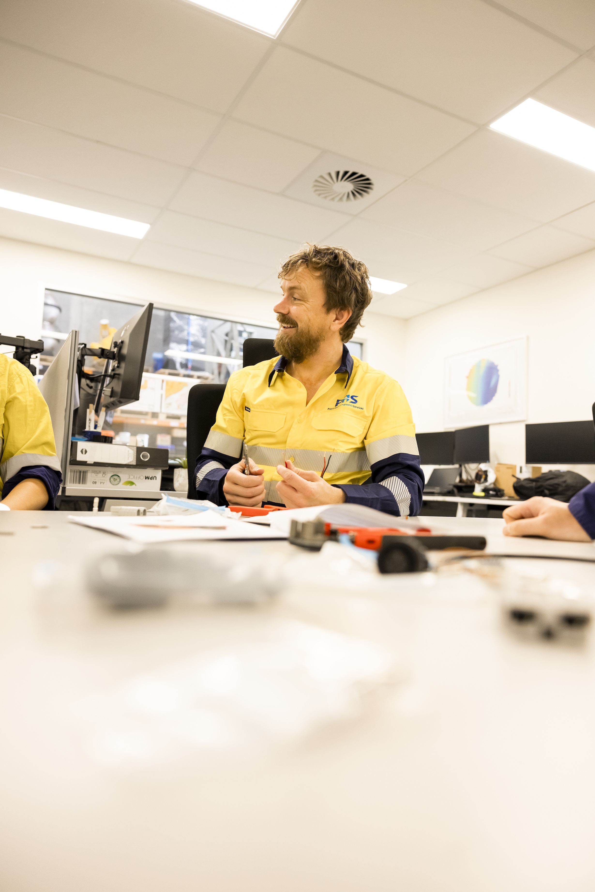 Hydrographic surveyor participating in technical training and professional development activities